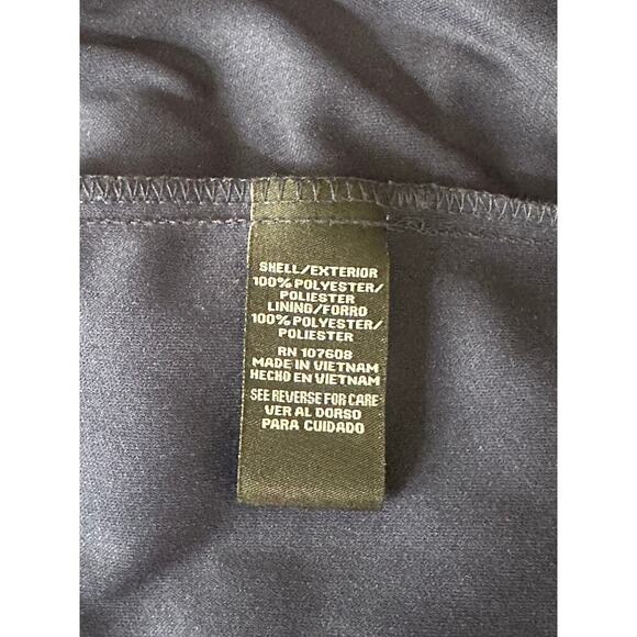 Karin Stevens Floral Midi Dress Size 14 Navy Boho Sleeveless with Crochet Trim - Picture 3 of 5